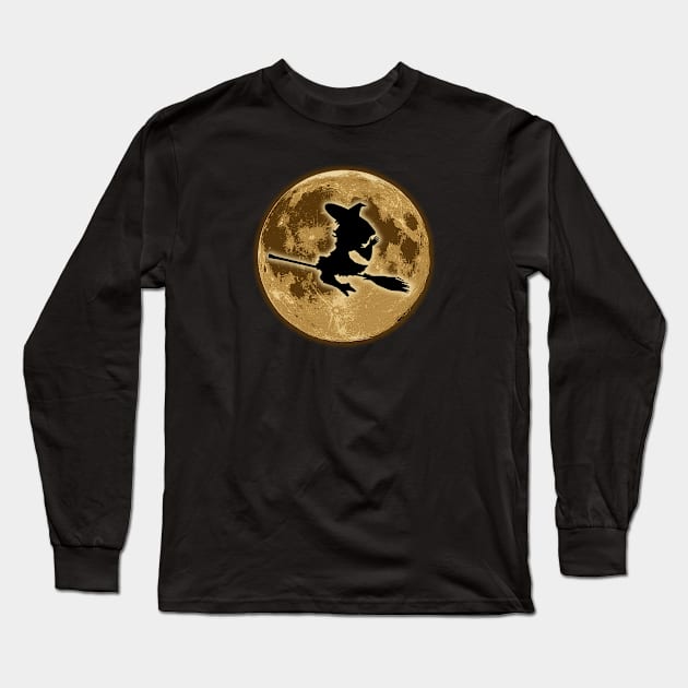 Witch by the Moon Long Sleeve T-Shirt by Mavis